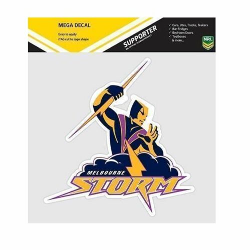 Melbourne Storm 1998 - 2018 NRL Club Logo Large Pre-Cut Car Spot Sticker Decal