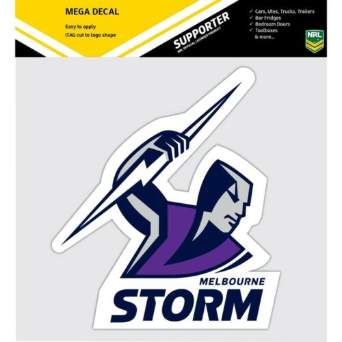 Melbourne Storm NRL Club Logo Large Pre-Cut Car Spot Sticker Mega Decal