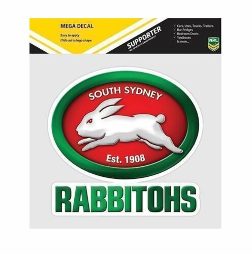 South Sydney Rabbitohs NRL Club Logo Large Pre-Cut Car Spot Sticker Mega Decal