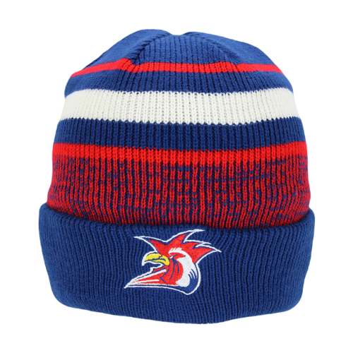 Sydney Roosters NRL Team Acrylic Cluster Beanie Hat With Fleece Lining