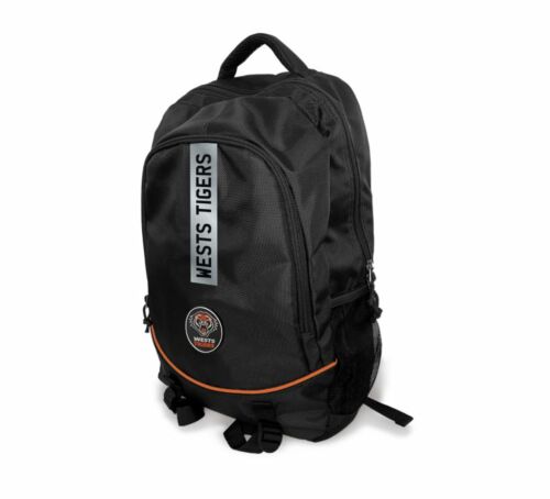 Wests Tigers NRL Team Logo Stirling Backpack Back Pack School Carry Bag