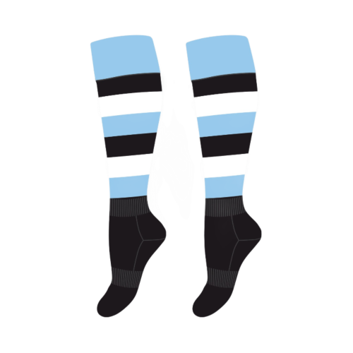 Cronulla Sharks NRL Team Elite Supporter Socks Youth Size 2-8
