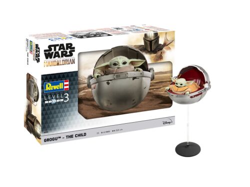 Revell Star Wars The Mandalorian: Grogu - The Child 1:65 Scale 43 Part Plastic Model Kit - Paints Not Included