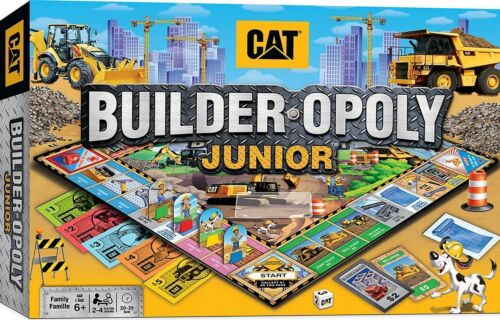 Caterpillar CAT Builder Opoly Junior Construction Game Masterpieces Kids