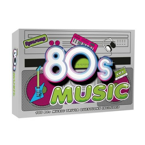 Awesome 80’s Music Trivia Party Card Game 100 Music Questions Family Friendly Fun