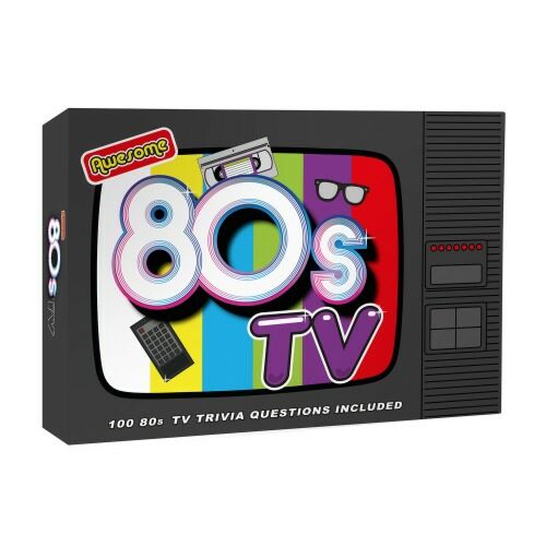 Awesome 80's TV Trivia Party Card Game 100 TV Trivia Questions Family Friendly Fun