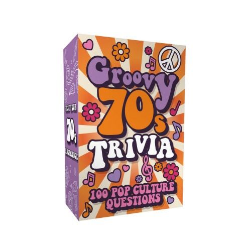 Groovy 70s Trivia Cards Trivia Game 100 70s Questions Family Fun All Ages
