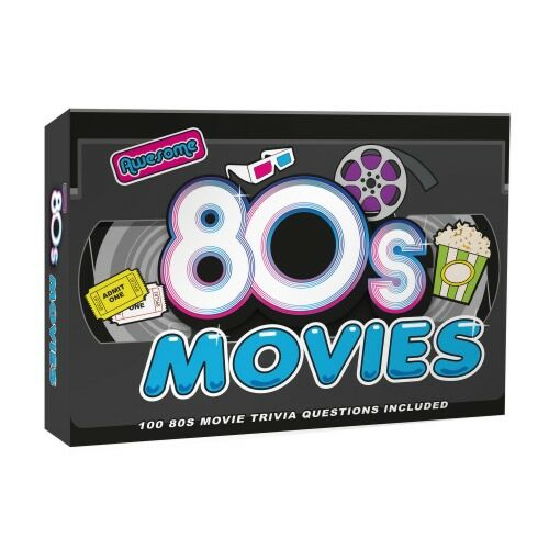 Awesome 80’s Movies Trivia Party Card Game 100 Movie Questions Family Friendly Fun