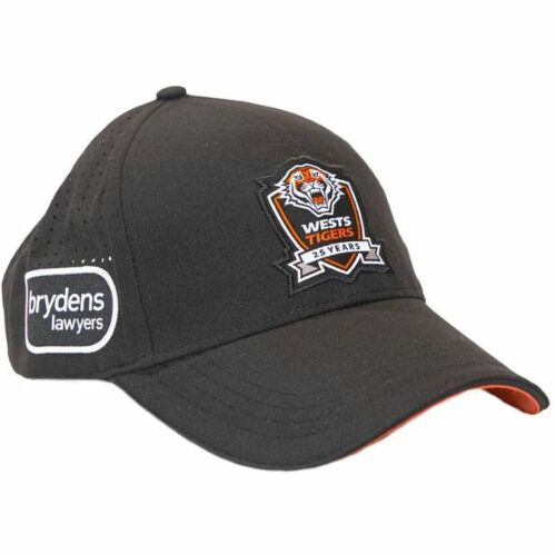 Wests Tigers 2024 NRL Team Logo Adult Unisex One Size 25th Anniversary Players Media Cap Hat