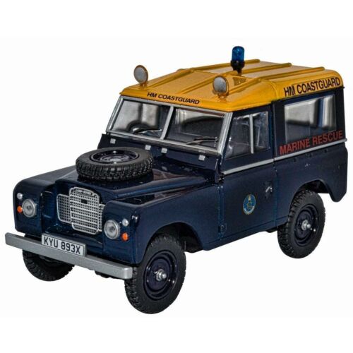 Oxford Emergency Land Rover Series 3 SWB Station Wagon HM Coastguard 1:43 Scale Model Car