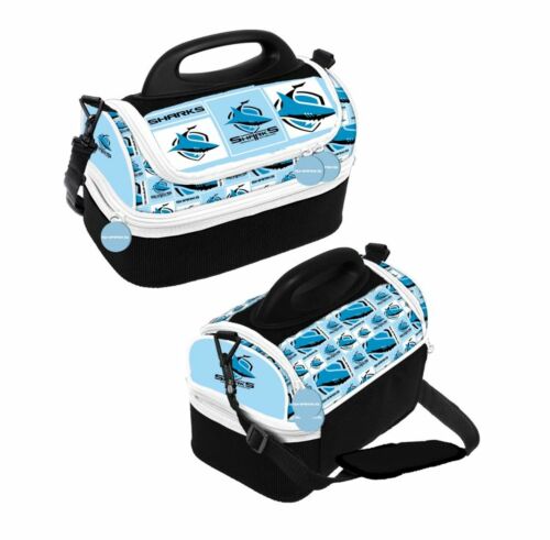 Cronulla Sharks NRL Kids Cooler Bag Lunch Box Insulated Multi Storage