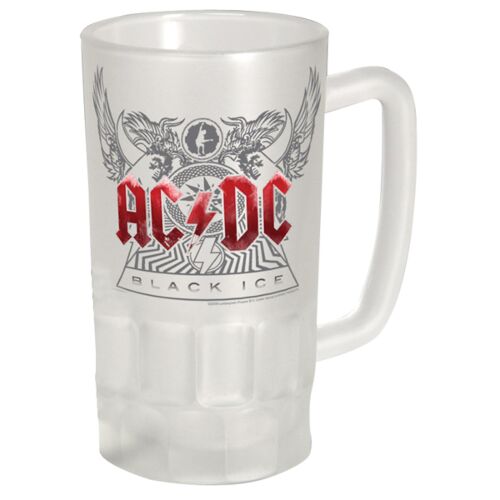 AC/DC ACDC Black Ice Tour 500ml Frosted Glass Beer Stein