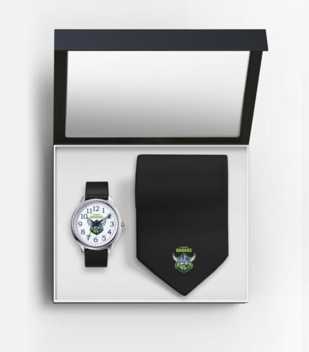 Canberra Raiders NRL Team Logo Watch & Tie Gift Pack