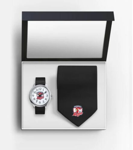 Sydney Roosters NRL Team Logo Watch & Tie Gift Pack
