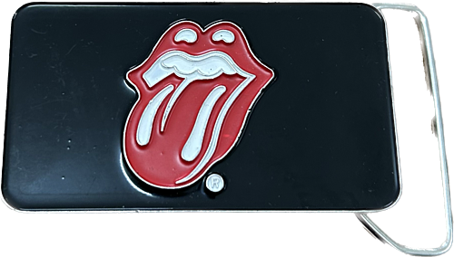 Rolling Stones Hot Lips Rolling Stone Records Logo Belt Buckle