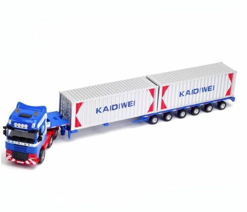 KDW Low Bed Transporter Truck Kaidiwei 1:50 Scale Die Cast Model Vehicle