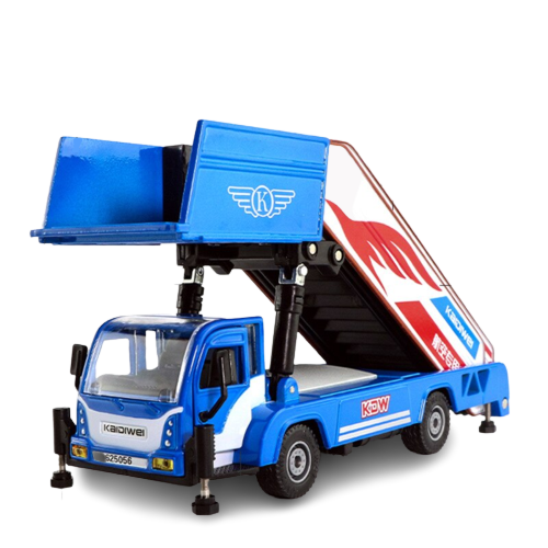 KDW Passenger Stair Truck Blue Kaidiwei 1:43 Scale Die Cast Model Vehicle