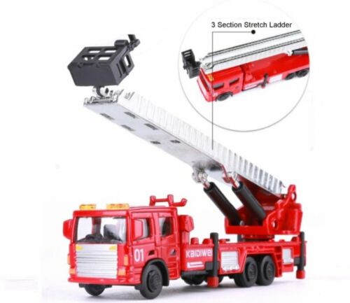 KDW Ladder Fire Engine Kaidiwei 1:72 Scale Die Cast Model Vehicle