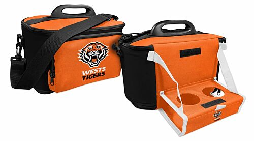 Wests Tigers NRL Large Esky Insulated Lunch Cooler Bag With Drinks Tray