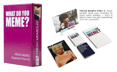 What Do You Meme? Fresh Memes Expansion Pack #2 Card Game Funny Adults Only