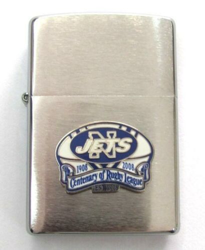 Newtown Jets NRL Team Logo Metal Refillable Cigarette Zippo Lighter