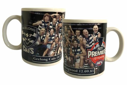 Geelong Cats 2011 AFL Premiers Team Image 11oz Coffee Mug Tea Cup 