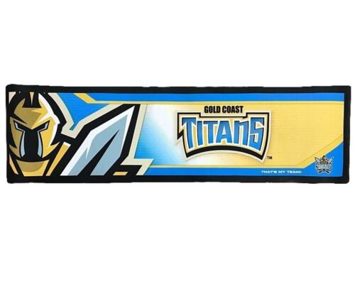 Gold Coast Titans NRL Vintage Rubber Back Bar Runner
