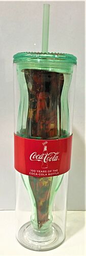 Coca Cola Coke Double Wall Insulated Icon Tumbler With Straw 