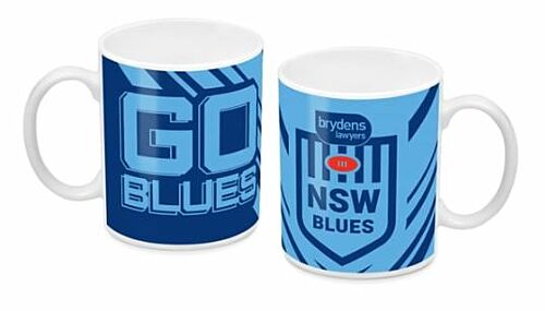 New South Wales NSW Blues State of Origin SOO NRL 330ml Ceramic Coffee Mug