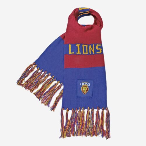 Brisbane Lions AFL Football Cloth Patch Scarf