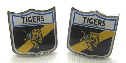 Richmond Tigers AFL Heritage Retro Logo Shield Mens Cufflinks Cuff Links