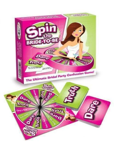 Spin The Bride To Be Truth Dare Confession Card Game Adults Only Hens Night Bridal bachelorette Party Novelty Naughty 