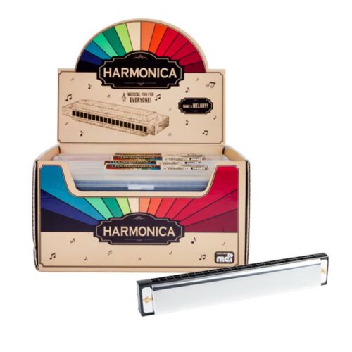 Metal Harmonica Musical Instrument Assorted Colours