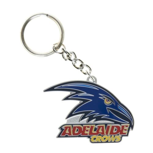 Adelaide Crows AFL Team Logo Mascot Metal Keyring Key Ring 