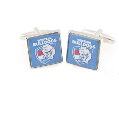 Western Bulldogs AFL Coloured Logo Gift Boxed Cufflinks Cuff Links