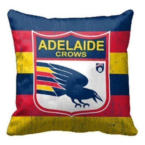 Adelaide Crows AFL 1st 18 Team Heritage Logo Canvas Fabric Fully Stitched Cushion Square Pillow