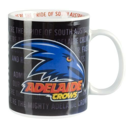 Adelaide Crows AFL Logo Team Song 11oz Coffee Mug Ceramic