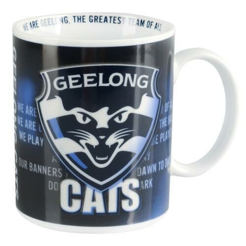 Geelong Cats Logo Team Song AFL Coffee Mug
