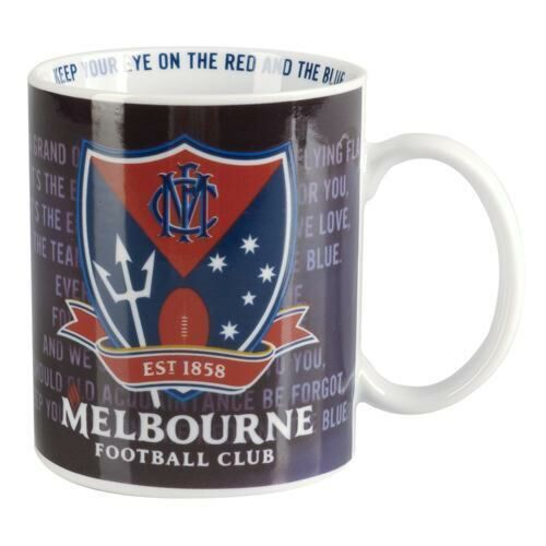 Melbourne Demons AFL Logo Team Song 11oz Coffee Mug Ceramic 