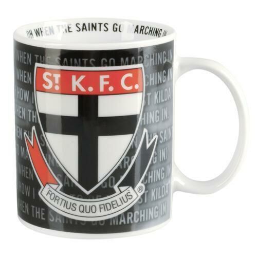 St Kilda Saints AFL Logo Team Song 11oz Coffee Mug Ceramic