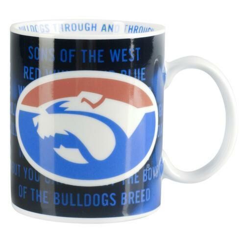 Western Bulldogs AFL Logo Team Song 11oz Coffee Mug Ceramic Old