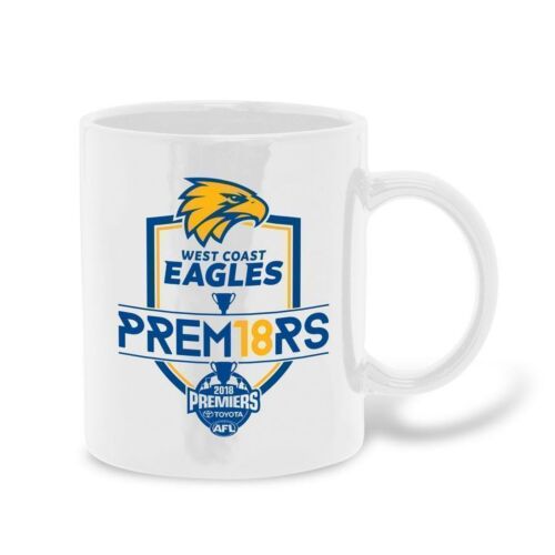 West Coast Eagles 2018 AFL Premiers 330ml Ceramic Coffee Cup Mug