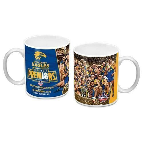 West Coast Eagles 2018 AFL Premiers Image 330ml Ceramic Coffee Cup Mug