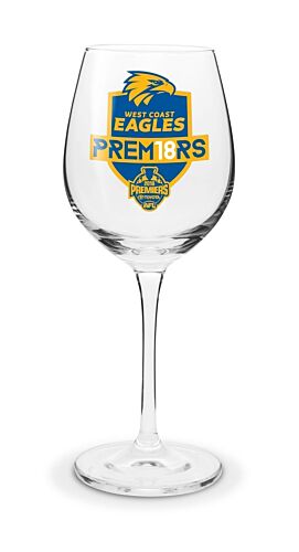 West Coast Eagles 2018 AFL Premiers 500ml Wine Glass