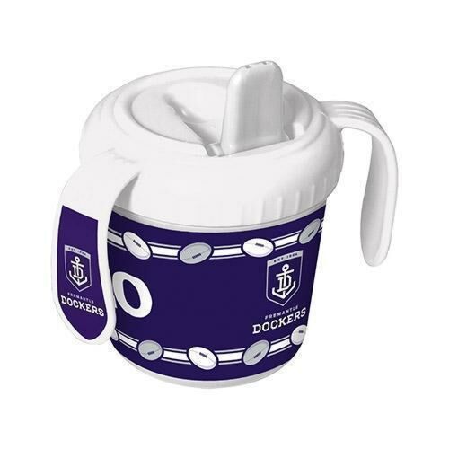 Fremantle Dockers AFL Team Logo 2 Handle 250ml BPA Free Baby Infant Training Sippy Sipper Cup