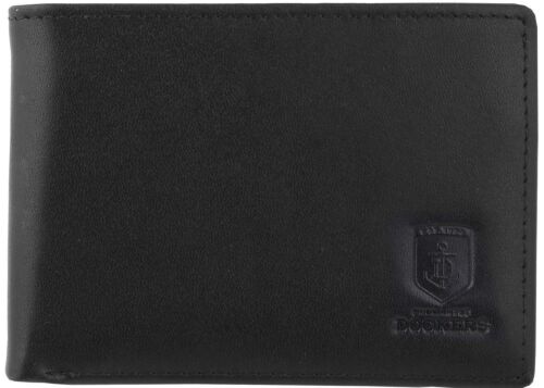 Fremantle Dockers AFL Team Logo Black Leather Mens Wallet Boxed Great gift Idea