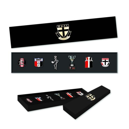 St Kilda Saints AFL Team Set Of 6 Pin Collection Set In Presentation Box