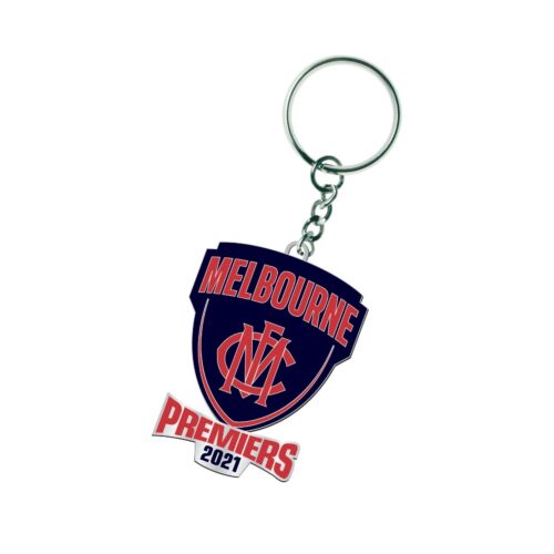 Melbourne Demons 2021 AFL Premiers Team Logo Keyring Key Ring