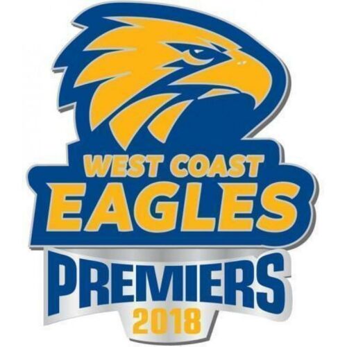 West Coast Eagles 2018 AFL Premiers Team Logo Pin Badge Lapel