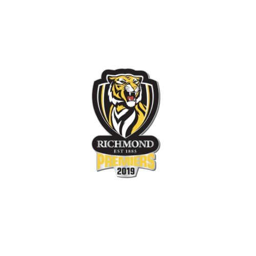 Richmond Tigers 2019 AFL Premiers Team Logo Pin Badge Lapel